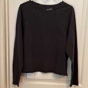 Universal Thread Brown Long Sleeve Crop Top